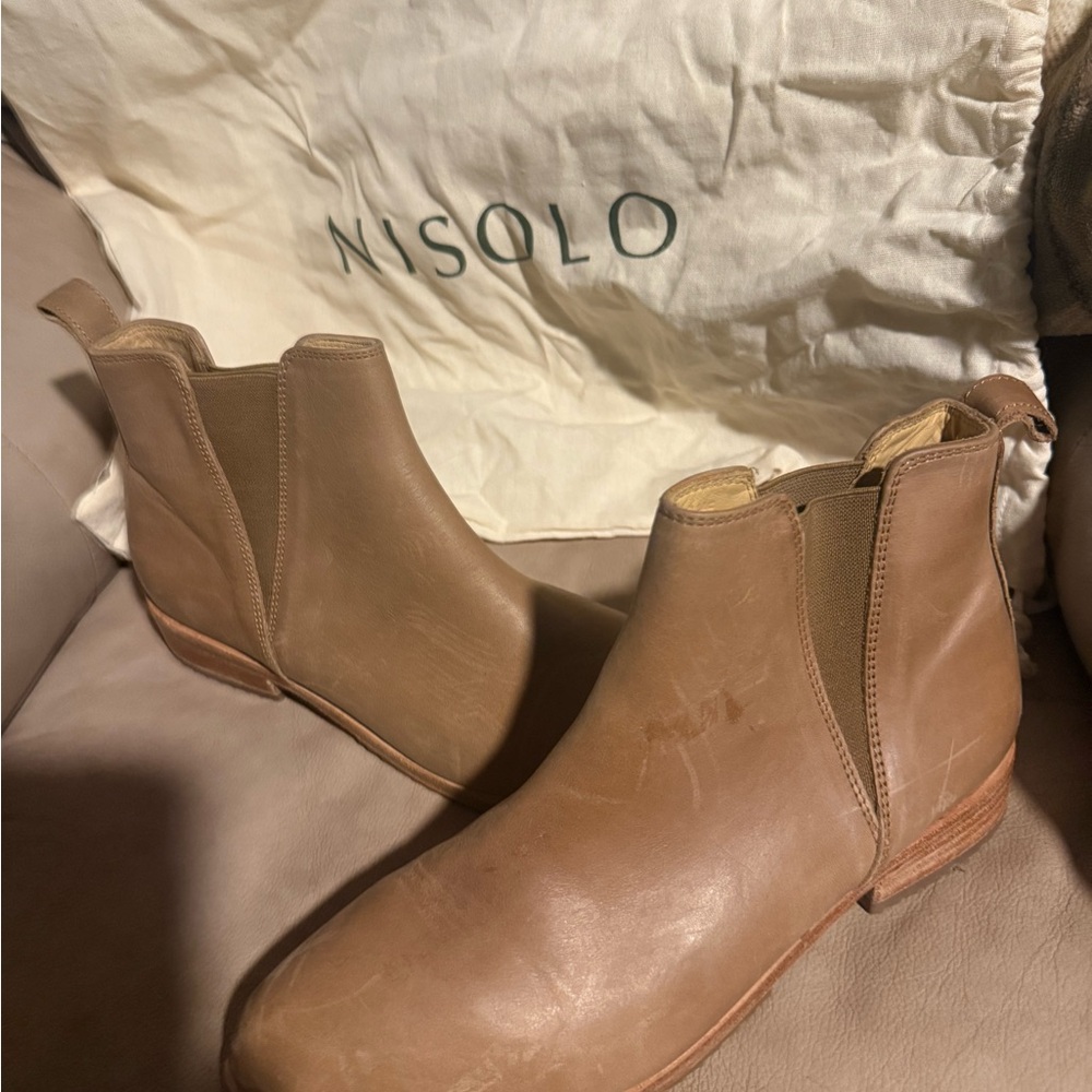 Nisolo Women's Brown Leather Ankle Booties